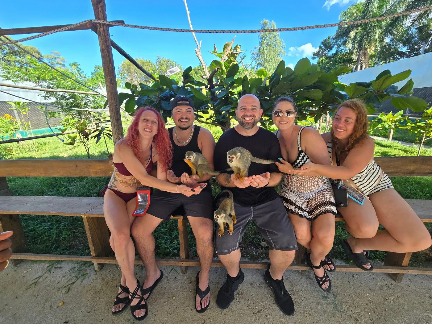 Adventure group at Damajagua