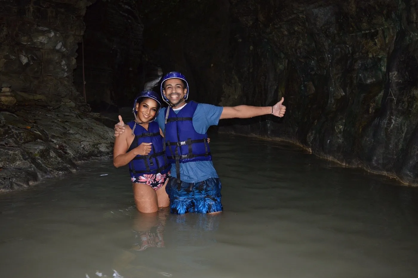 Group enjoying Damajagua Waterfalls