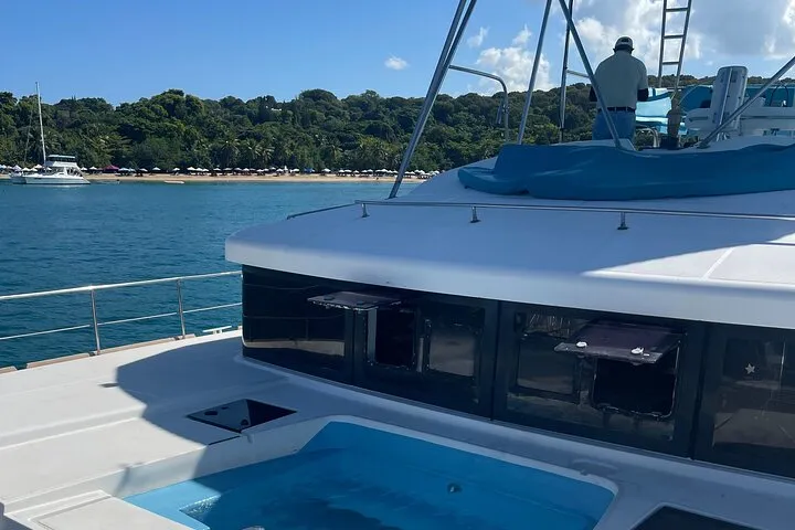 Catamaran sailing Caribbean waters