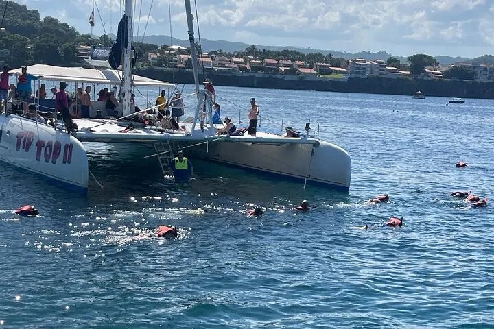 Crystal clear waters catamaran tour